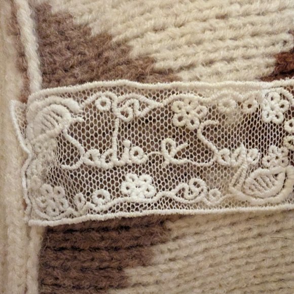 Sadie & Sage T-Rust Rowan Argyle Cardigan size L - Picture 7 of 8